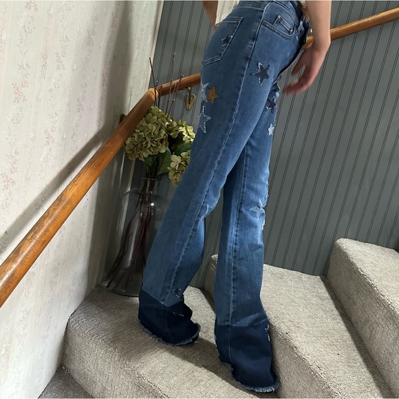 Red Valentino Star Patch Flared Jeans - Picture 3 of 8